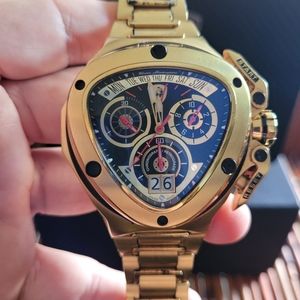 Tonino Lamborghini Gold tone Spyder Watch